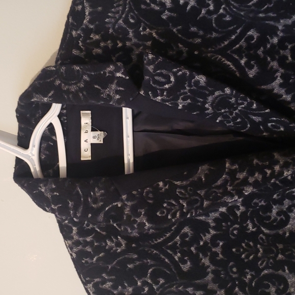 Cabi black and silver jacket size 6 - Picture 3 of 4